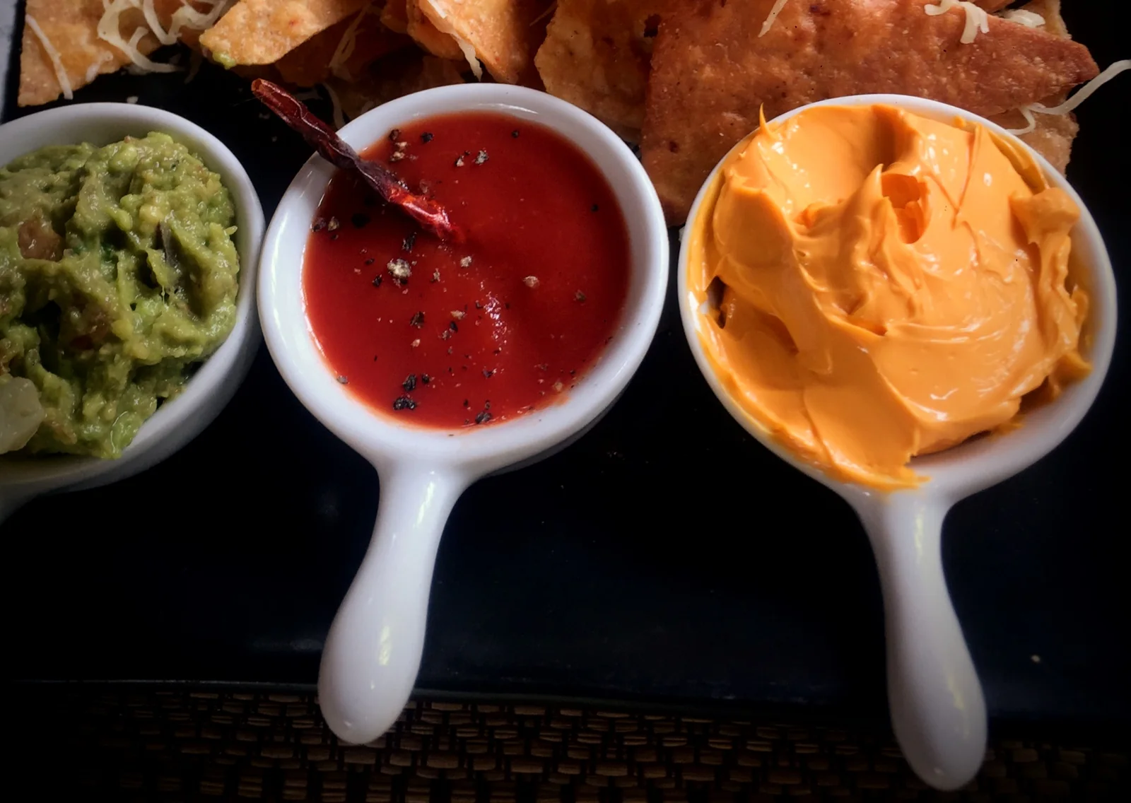Selección de salsas caseras de Chimichangas
